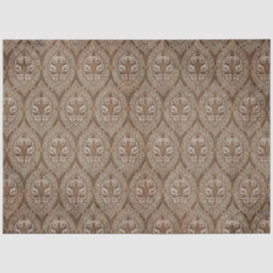 Papier Mousseline Papier peint vintage Ephemera Motif Sepia Découpag
