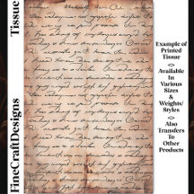 Papier Sepia Agé Élégant Écriture DC8b Découpage