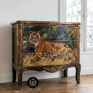 Papier Mousseline Papier Tiger Découpage vintage