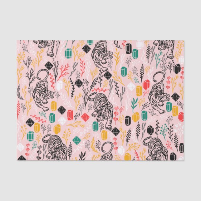 Papier Mousseline Papier Tigre Cute (Recto)
