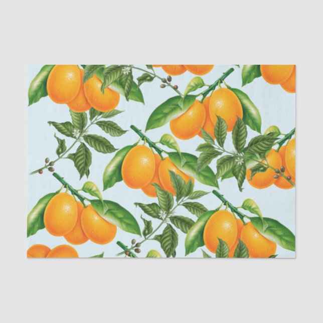 Papier Mousseline Papier Tissu À Oranges Cuites (Recto)