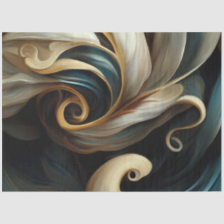 Papier Mousseline Papier Tissu Abstrait Swirl 1