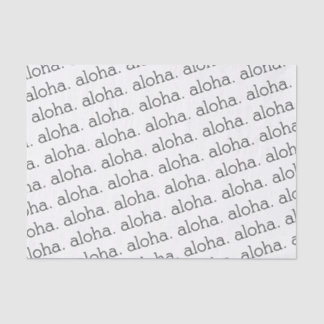 Papier Mousseline Papier Tissu Aloha