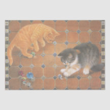 PAPIER TISSU AMOUREUX DES CHATS