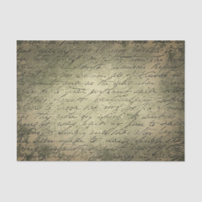 Papier Mousseline Papier Tissu Ancien Script (Recto)