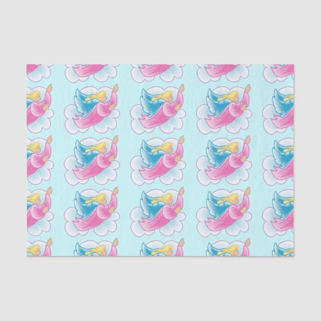 Papier Mousseline Papier Tissu Angel Flight (Recto)