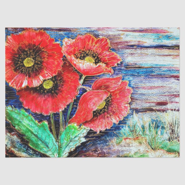 Papier Mousseline Papier Tissu Aquarelle (Recto)