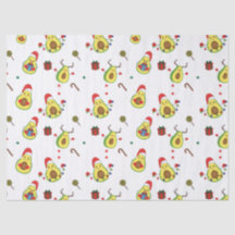 Papier Tissu Avocado Holiday