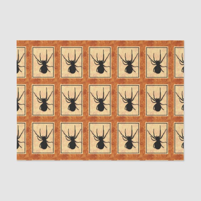 Papier Mousseline Papier Tissu Black Spider (Recto)