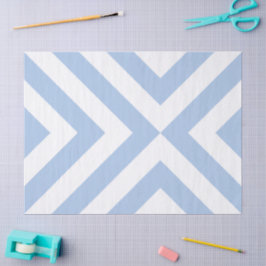 Papier Mousseline Papier Tissu bleu clair et blanc