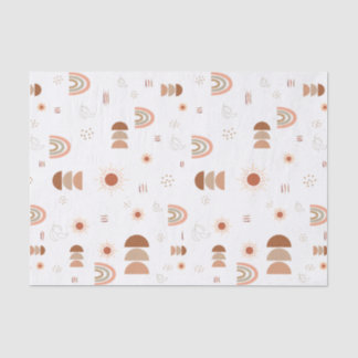 Papier Mousseline Papier Tissu Boho Rainbow Desert