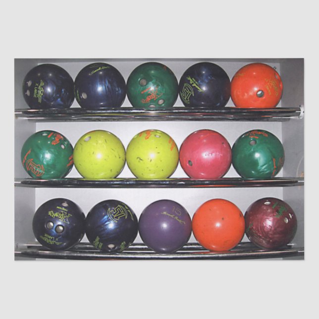 Papier Mousseline Papier Tissu Bowling (Recto)