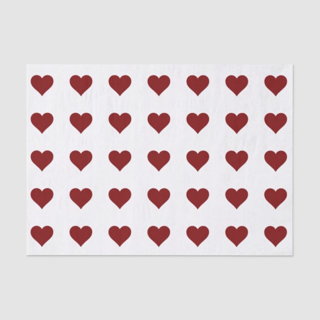 Papier Mousseline Papier Tissu CARDIAQUE ROUGE (Recto)