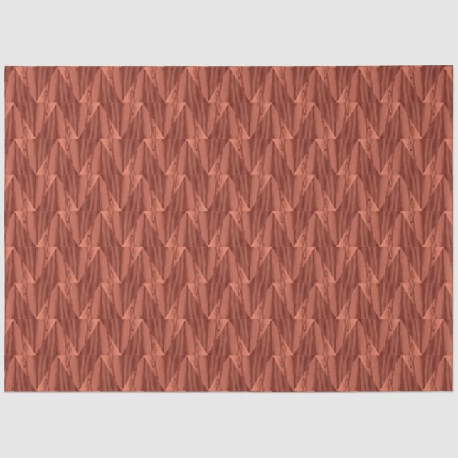 Papier Mousseline Papier Tissu Cèdre Géométrique (Recto)