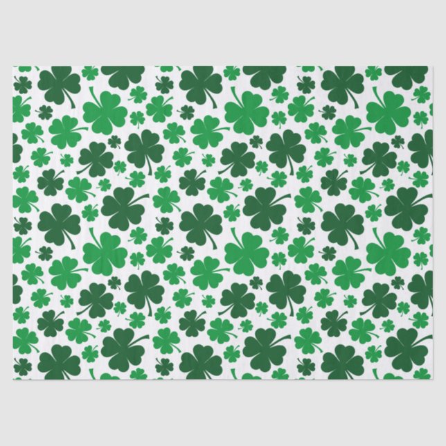 Papier Mousseline Papier Tissu Clover (Recto)