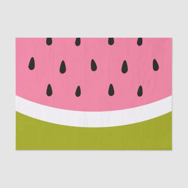 Papier Mousseline Papier Tissu Cute Watermelon (Recto)