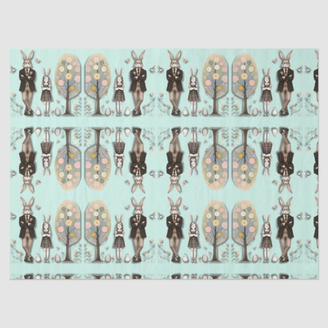 Papier Mousseline Papier Tissu Dapper Pâques (Recto)