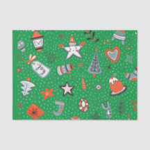 PAPIER TISSU DE CONCEPTION DE CHRISTMAS POUR ENFAN