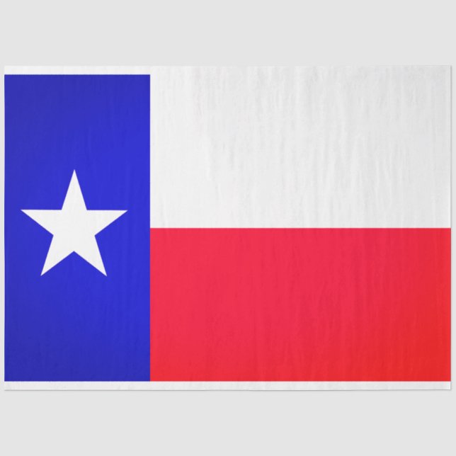 Papier Mousseline Papier Tissu De Découpage Drapeau Texas (Recto)