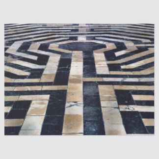 Papier Mousseline papier tissu de plancher labyrinthe