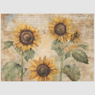 Papier Mousseline Papier Tissu Des Fleurs De Soleil Jamais Suffisamm