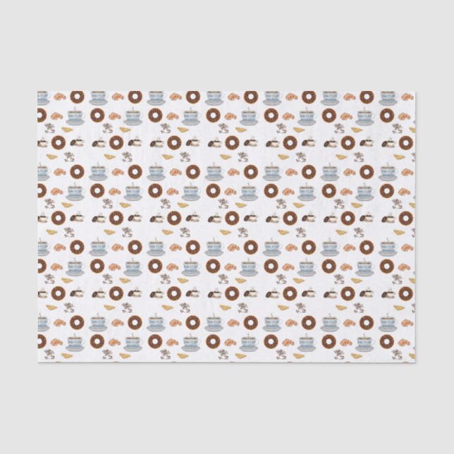 Papier Mousseline Papier Tissu Dinuts De Café (Recto)