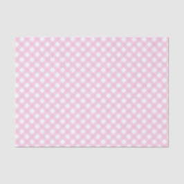 Papier Mousseline Papier Tissu En vichy rose doux