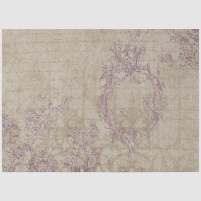 Papier Mousseline Papier Tissu Éphémère Français (Recto)
