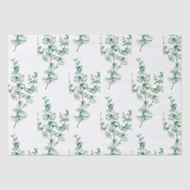 Papier Mousseline Papier Tissu Eucalyptus (Recto)