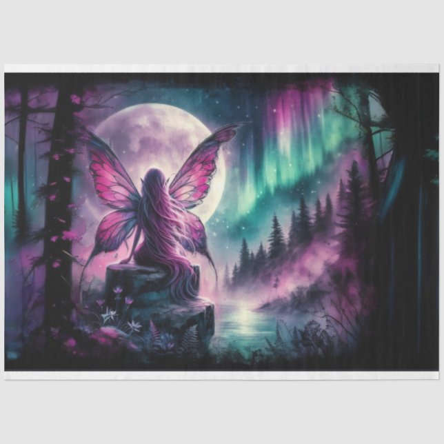 Papier Mousseline Papier Tissu Fairy River Moon (Recto)