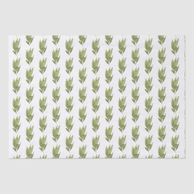 Papier Mousseline Papier Tissu FEUILLE FRESH BAY (Recto)