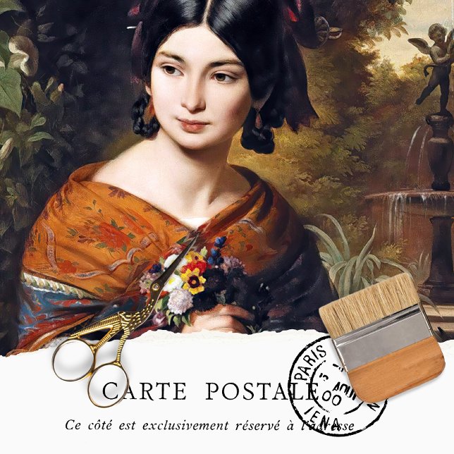 Papier Mousseline Papier Tissu Fleurs vintages (Créateur téléchargé)