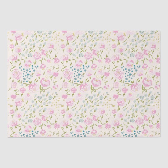Papier Mousseline Papier Tissu Floral Heaven (Recto)