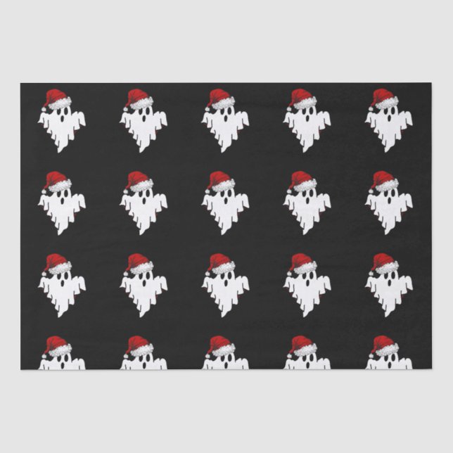 Papier Mousseline Papier Tissu Ghost père Noël (Recto)