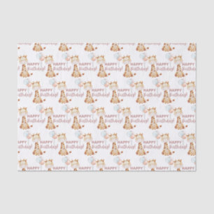 Papier Mousseline Papier Tissu Giraffe