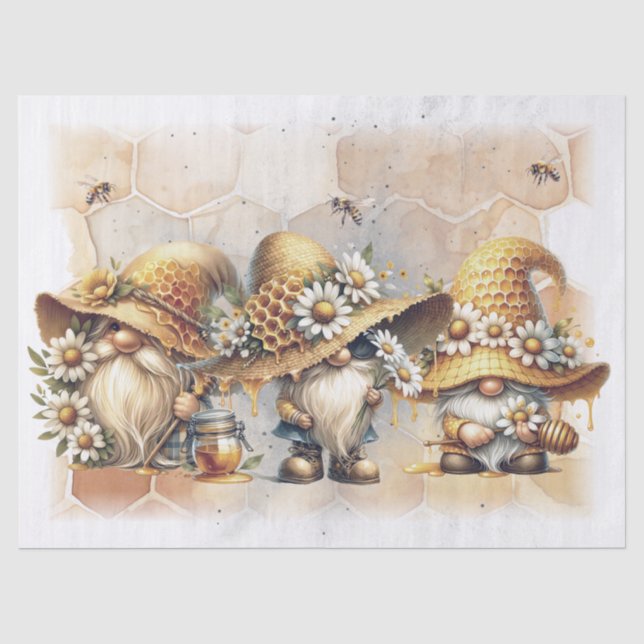 Papier Mousseline Papier Tissu Gnome (Recto)