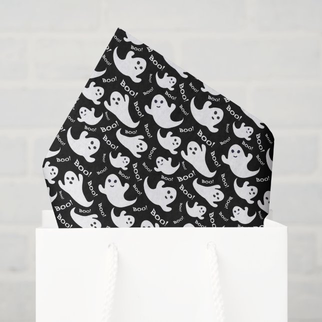 Papier Mousseline Papier Tissu Halloween (Sac cadeau)