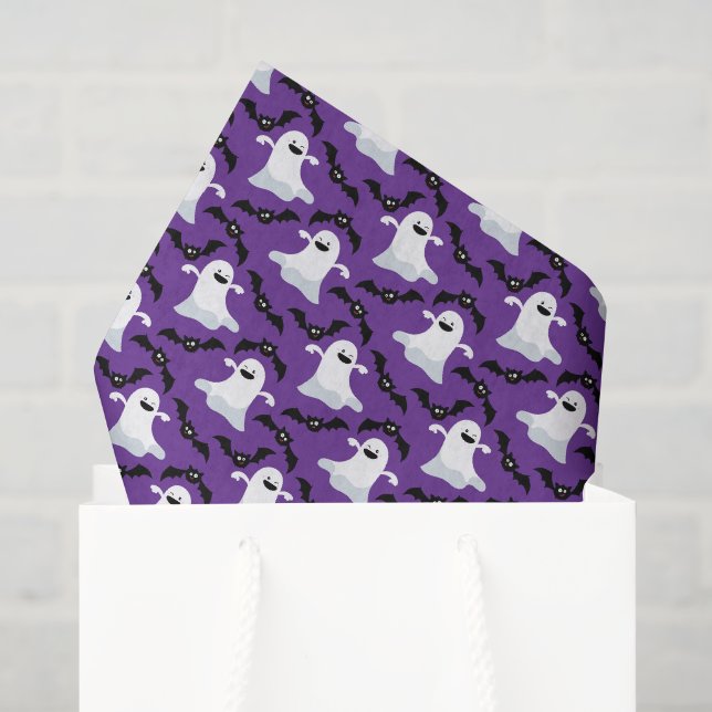 Papier Mousseline Papier Tissu Halloween (Sac cadeau)