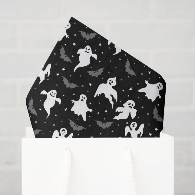 Papier Mousseline Papier Tissu Halloween (Sac cadeau)