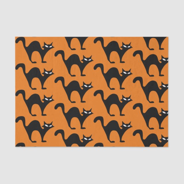 Papier Mousseline Papier Tissu Halloween (Recto)