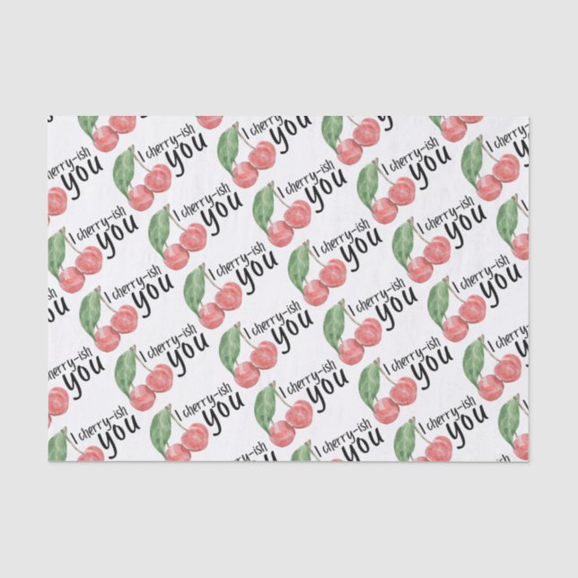 Papier Mousseline Papier Tissu I Cherry-ish You (Recto)