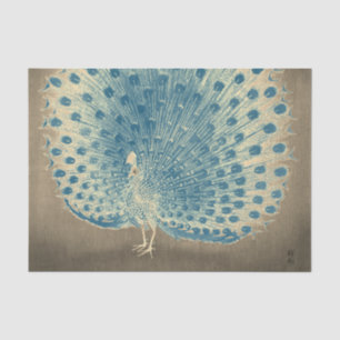 Papier Mousseline Papier Tissu JAPONAIS PEACOCK