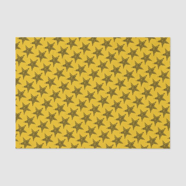 Papier Mousseline Papier Tissu Jaune Doré (Recto)