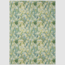 Papier Tissu Jaune Vert Ivoire Iris Sauvage