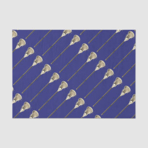 Papier Mousseline Papier Tissu Lacrosse Blue Sports