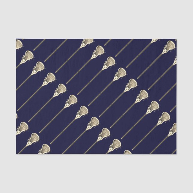 Papier Mousseline Papier Tissu Lacrosse Sports (Recto)
