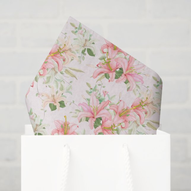 Papier Mousseline Papier Tissu Lily (Sac cadeau)