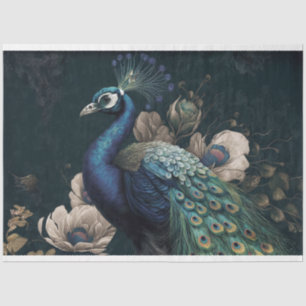 Papier Mousseline Papier Tissu - Majestic Peacock