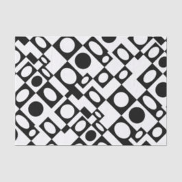 Papier Mousseline Papier Tissu Marquis noir et blanc