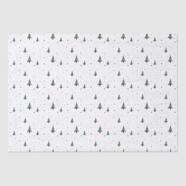 Papier Mousseline Papier Tissu Mini-Noël Arbre (Recto)